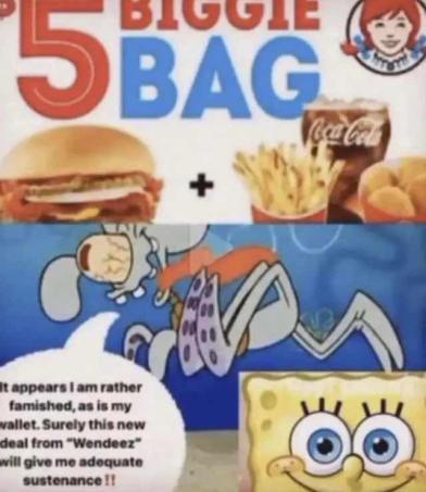 High Quality biggie bag Blank Meme Template
