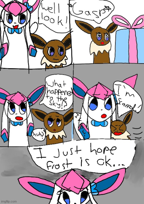 NEXT PAGE! | image tagged in comic,eeveelution | made w/ Imgflip meme maker