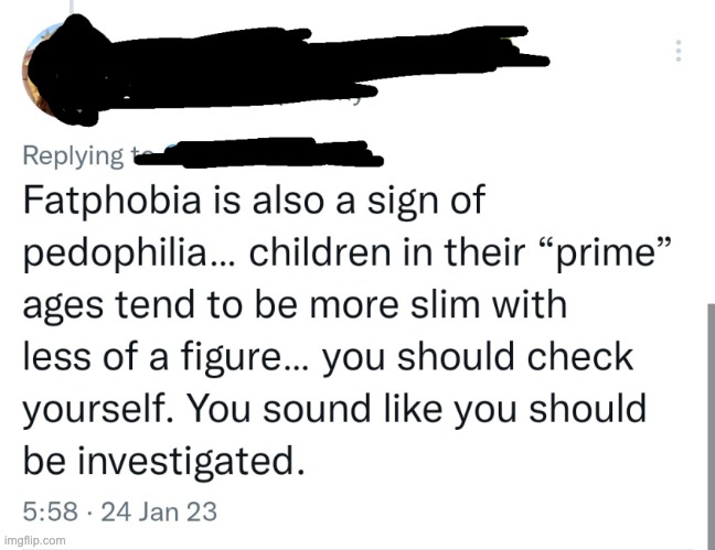 as much as i condemn fatshaming, comparing fatphobia to pedophilia is utterly ridiculous | image tagged in phobia,memes,twitter,facepalm,funny,fat | made w/ Imgflip meme maker