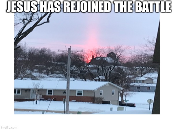 Haha it’s near a church too | JESUS HAS REJOINED THE BATTLE | image tagged in crazy,weird | made w/ Imgflip meme maker
