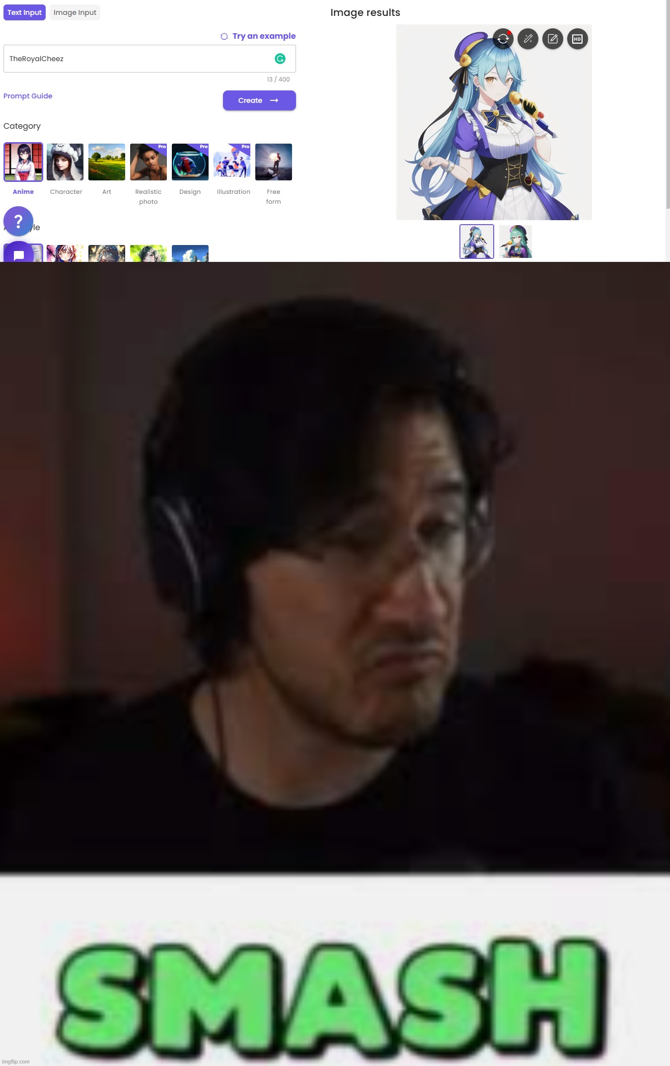 image tagged in markiplier smash | made w/ Imgflip meme maker