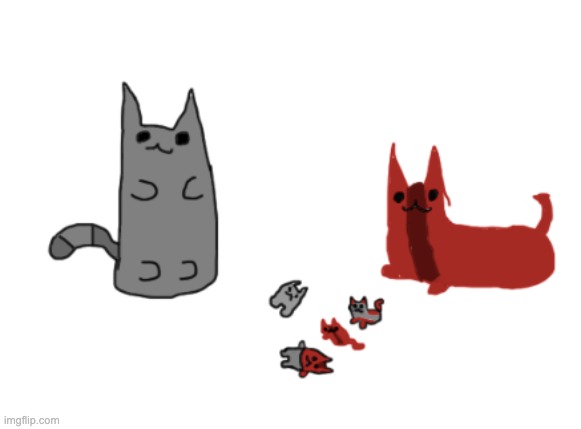 Larry and BaconCat had kids! | made w/ Imgflip meme maker
