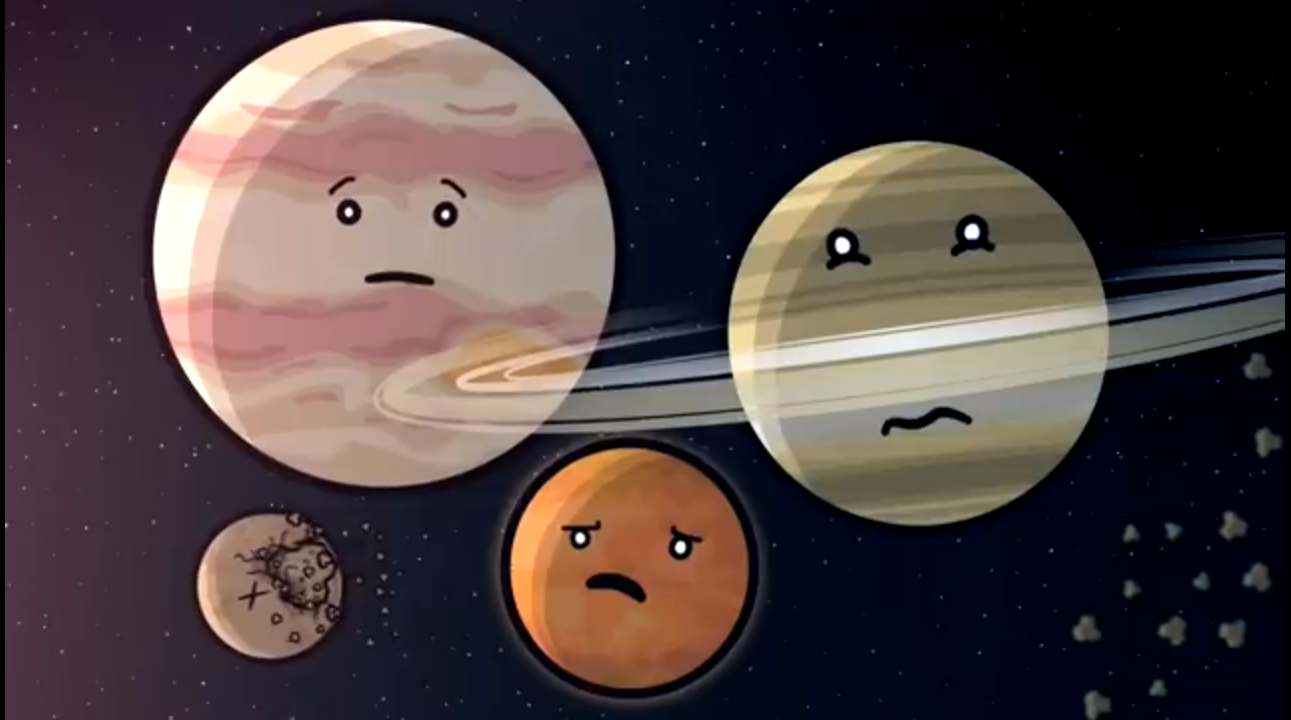 High Quality Solarballs jupiter and Saturn Mars scared Blank Meme Template