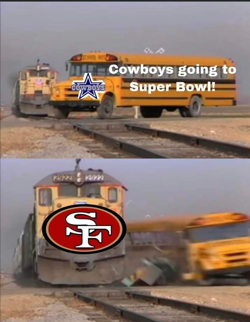 High Quality 49ers cowboys Blank Meme Template