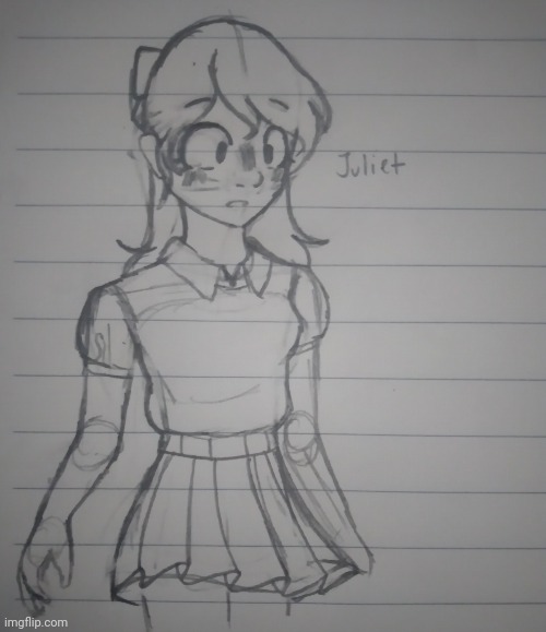Working on my art style rn, rate from 1-10. (Character lore in the comments) | made w/ Imgflip meme maker