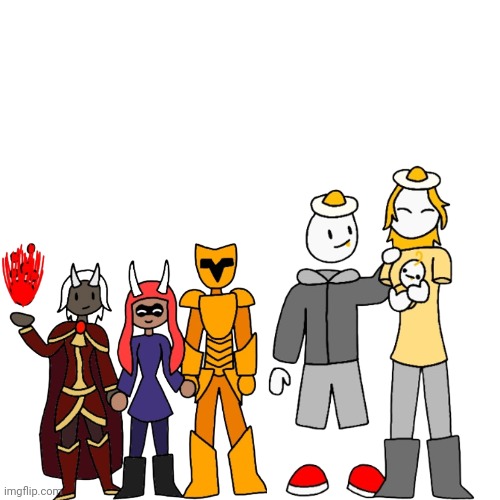 A big happy family (thank you Evil-ish for both images) | made w/ Imgflip meme maker
