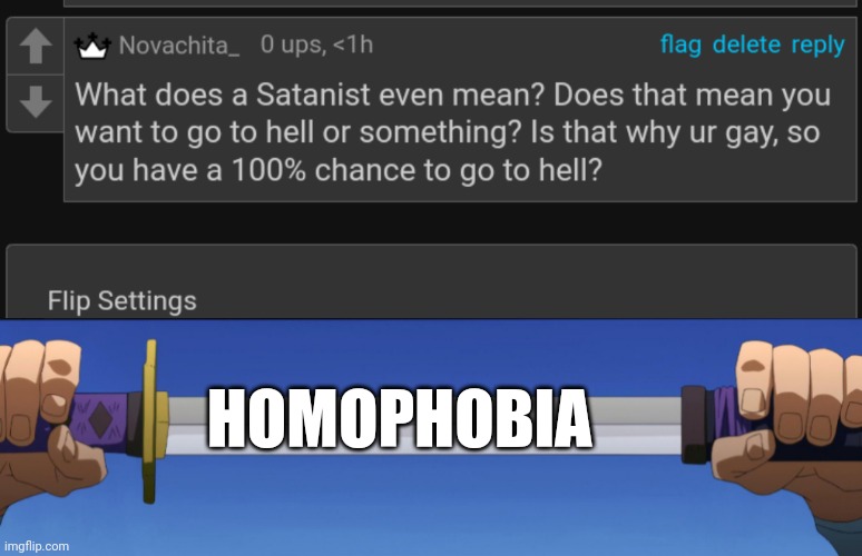 Pulled out my homophobia to defeat the enemy | HOMOPHOBIA | image tagged in unsheathing sword | made w/ Imgflip meme maker