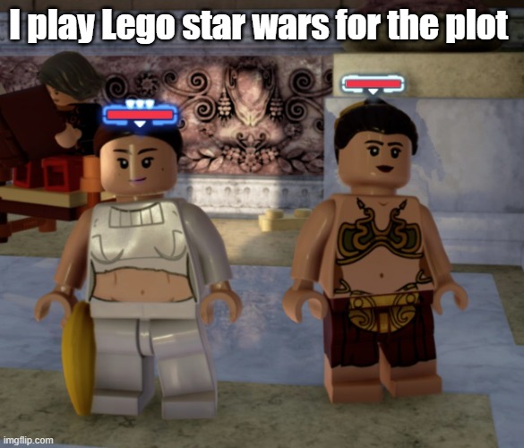 This is not the meme you're looking for | I play Lego star wars for the plot | image tagged in funny memes,meme,dank memes,funny,gaming,lego star wars | made w/ Imgflip meme maker