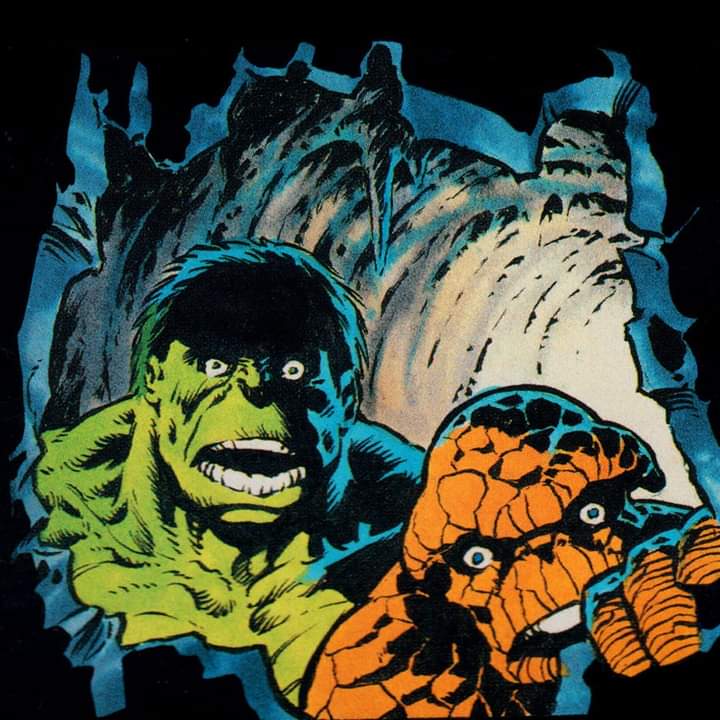 Hulk and Thing Blank Meme Template