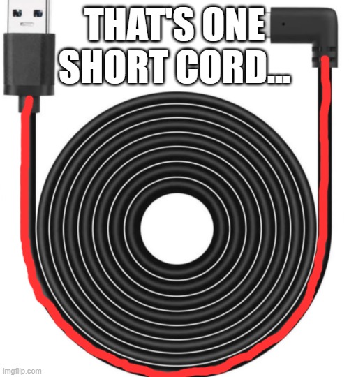 I wonder that those cord rings are for? | THAT'S ONE SHORT CORD... | image tagged in charger,rings,fail | made w/ Imgflip meme maker