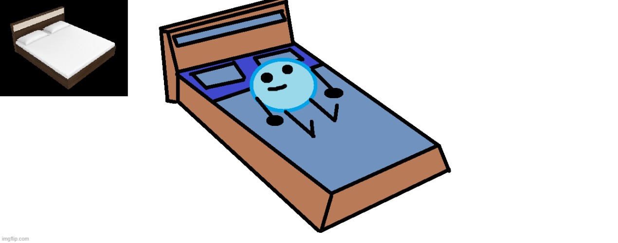 the approval queue is soo slow soo i drew a bed | made w/ Imgflip meme maker