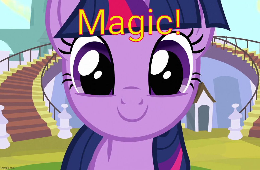 Cute Twilight Sparkle (MLP) | Magic! | image tagged in cute twilight sparkle mlp | made w/ Imgflip meme maker