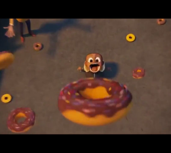 Cloudy with a chance of meatballs donut Blank Meme Template