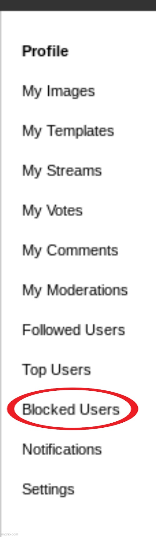 maybe add a list of the users we block? that would be useful | made w/ Imgflip meme maker
