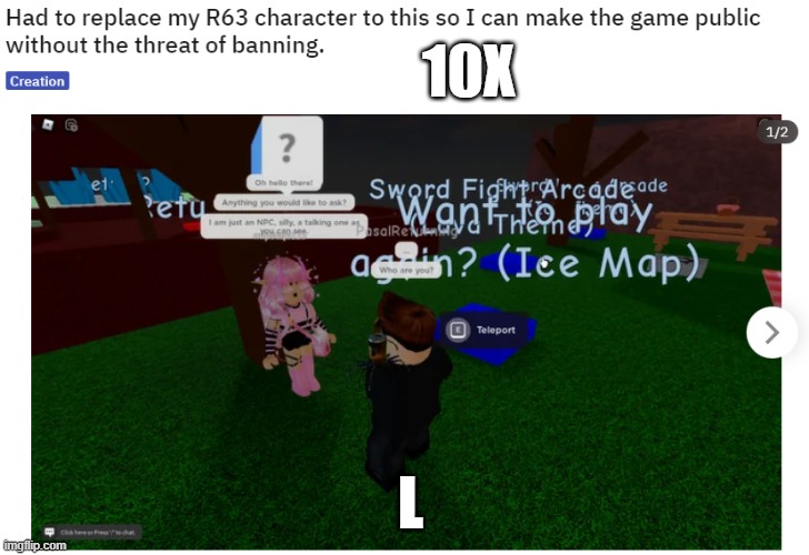 A follow up so that I can say L | 10X; L | image tagged in 10x l | made w/ Imgflip meme maker