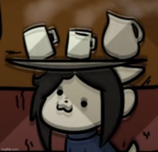 Temmie brings you a drink | made w/ Imgflip meme maker