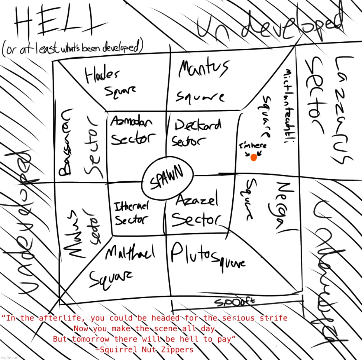 I made a map of hell :cool~1: | image tagged in drawings,map,darkuun,yeah i made a tag for my oc,yall should too,because why not | made w/ Imgflip meme maker