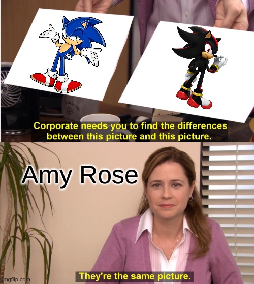Adventure 2: | Amy Rose | image tagged in memes,they're the same picture,sonic adventure 2,amy rose,sega | made w/ Imgflip meme maker