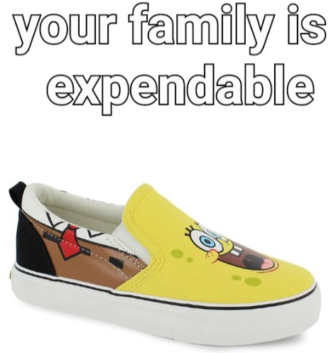 High Quality Spongebob shoe Blank Meme Template