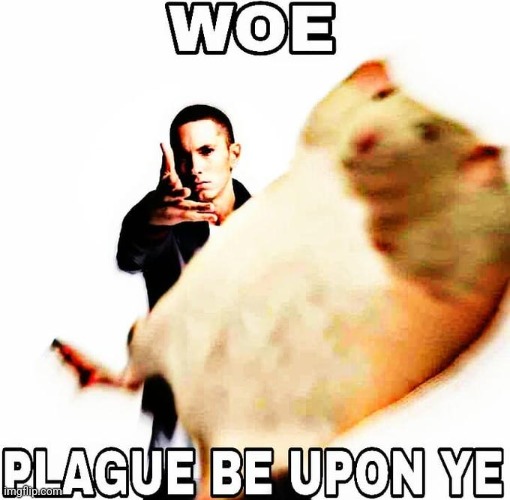 Woe, Plague Be Upon Ye | image tagged in woe plague be upon ye | made w/ Imgflip meme maker