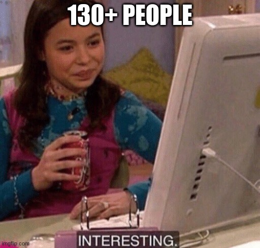 iCarly Interesting | 130+ PEOPLE | image tagged in icarly interesting | made w/ Imgflip meme maker