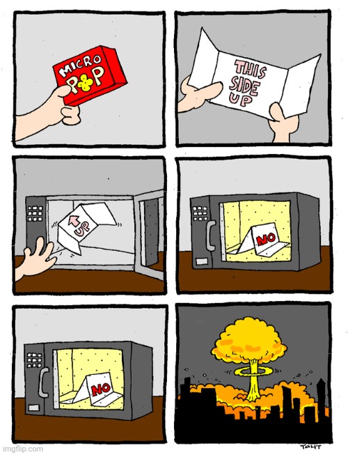 MICRO POP | image tagged in popcorn,microwave,comics,comic,comics/cartoons,nuclear explosion | made w/ Imgflip meme maker