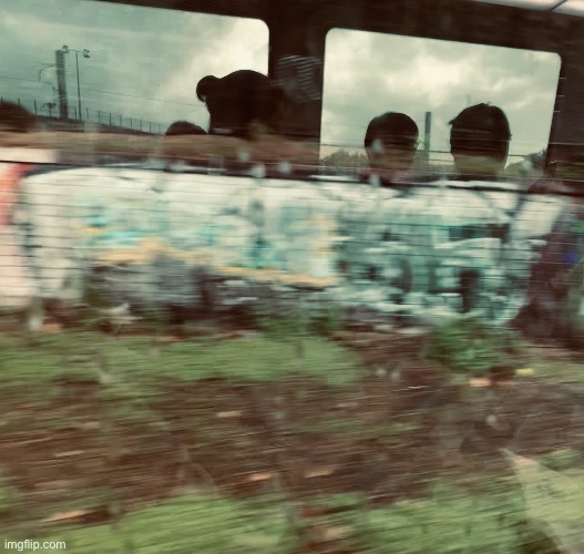 Graffiti by the tracks | made w/ Imgflip meme maker