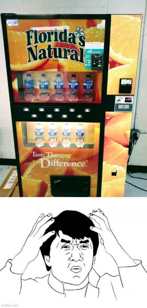 You'll taste the difference all right. | image tagged in memes,jackie chan wtf | made w/ Imgflip meme maker
