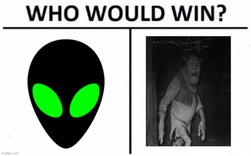 Dark Web Shrek vs. Alien | image tagged in memes,who would win | made w/ Imgflip meme maker