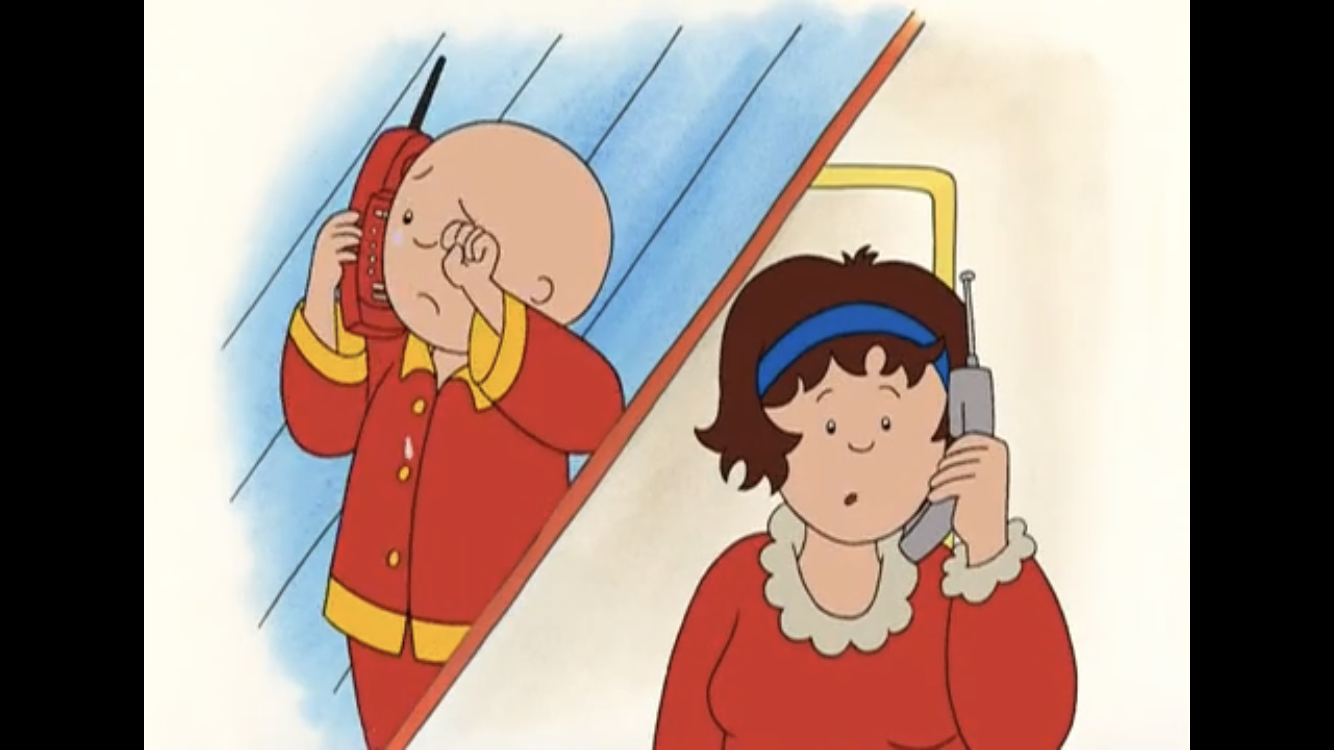 High Quality Caillou crying Blank Meme Template