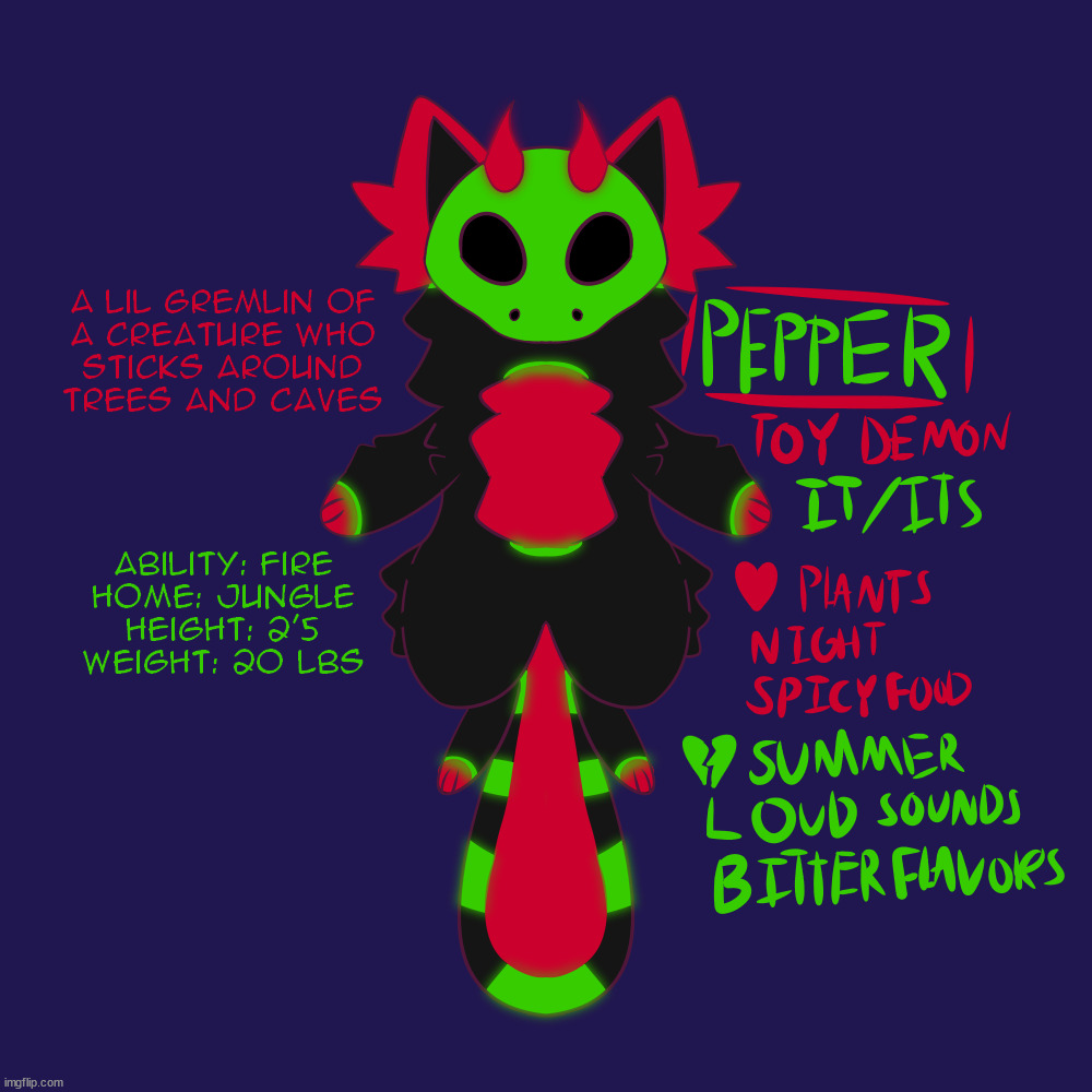 pepper (my art/character) | made w/ Imgflip meme maker