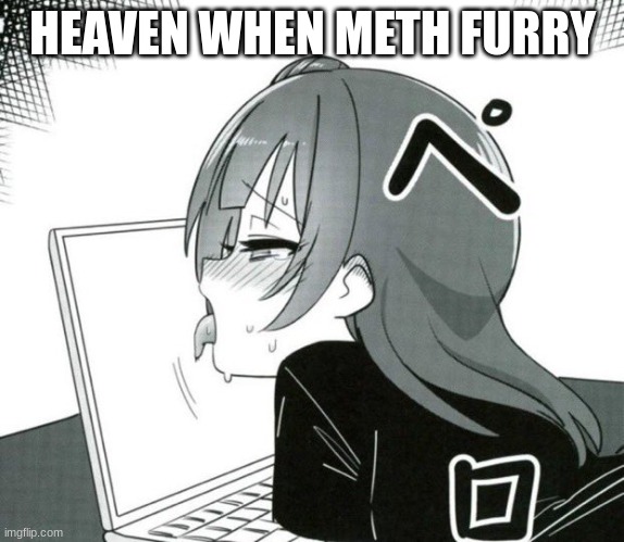 the yachussy ! | HEAVEN WHEN METH FURRY | image tagged in horny | made w/ Imgflip meme maker