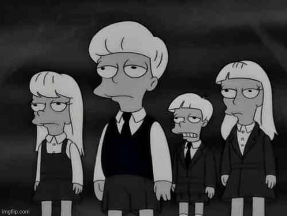 simpsons children of the damned | image tagged in simpsons children of the damned | made w/ Imgflip meme maker