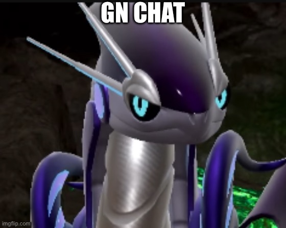 night guys | GN CHAT | image tagged in smug miraidon | made w/ Imgflip meme maker