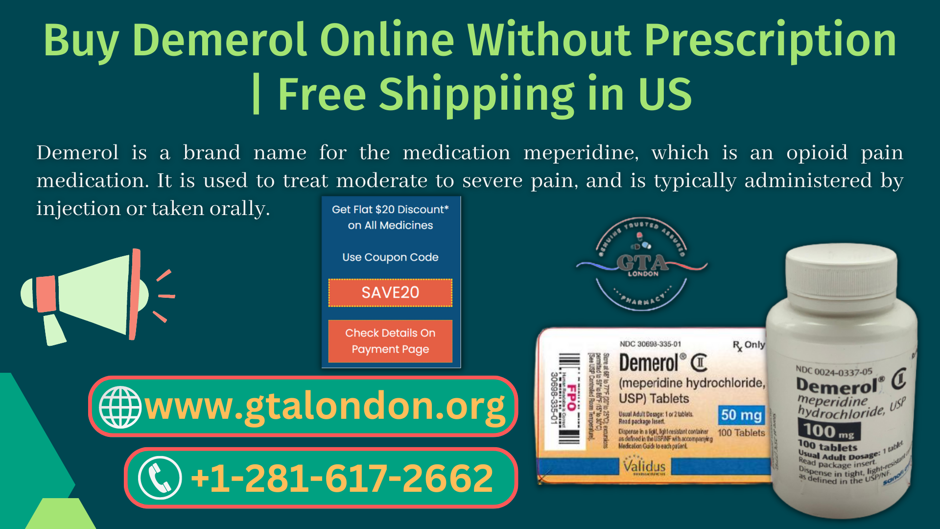 Buy Demerol Online in USA Blank Meme Template