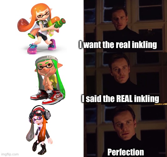perfection | I want the real inkling; I said the REAL inkling; Perfection | image tagged in perfection | made w/ Imgflip meme maker