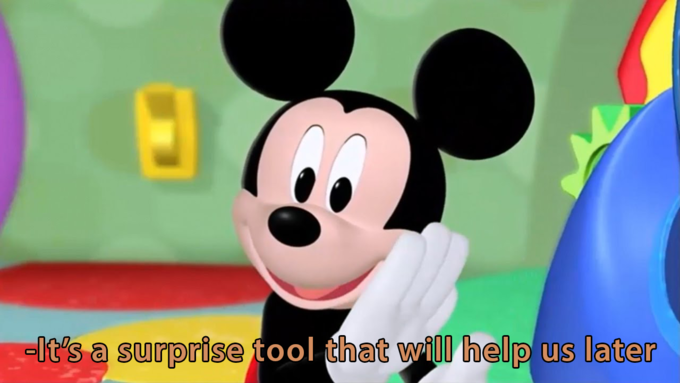 High Quality Mickey's surprise Blank Meme Template