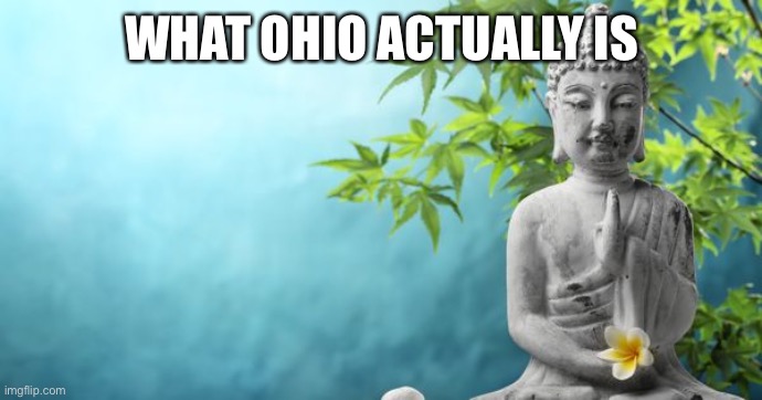 Buddha Peaceful | WHAT OHIO ACTUALLY IS | image tagged in buddha peaceful | made w/ Imgflip meme maker
