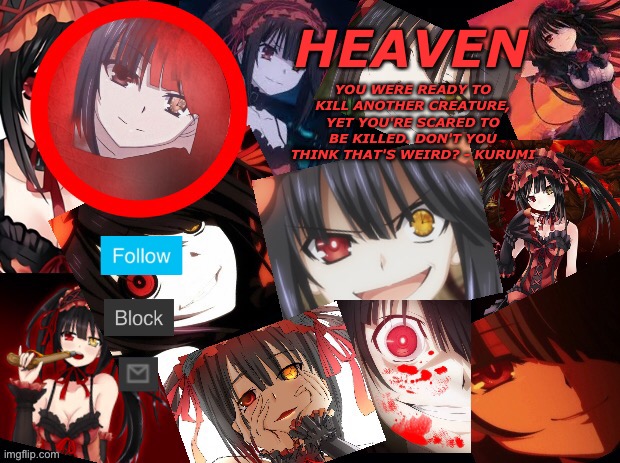 Heaven but with a gun (Created by Heaven) Blank Meme Template