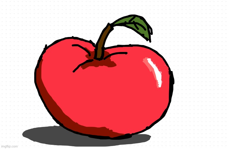 tomato/apple | image tagged in drawing,tomato,apple | made w/ Imgflip meme maker