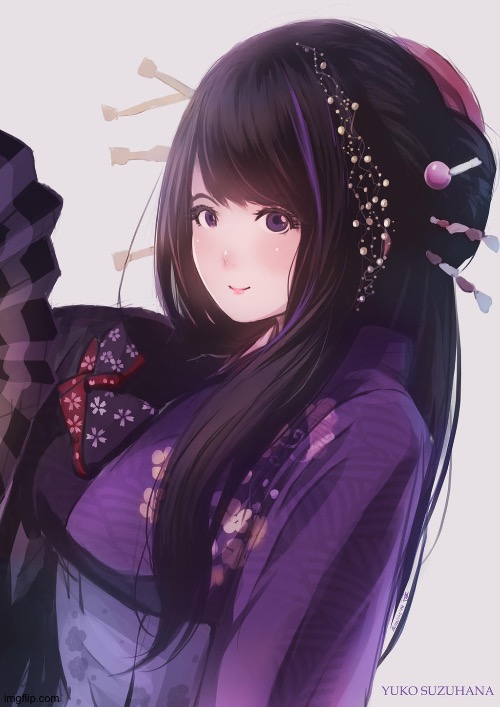 On a search engine I found this fan art of Yuko Suzuhana, lead singer of the Wagakki Band | image tagged in yuko suzuhana,wagakki band | made w/ Imgflip meme maker
