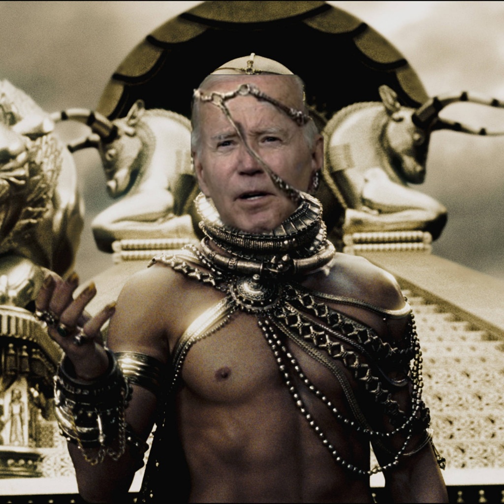 I Am a generous god Biden Xerxes Blank Meme Template