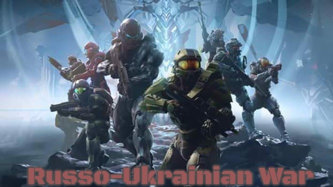 halo | Russo-Ukrainian War | image tagged in halo,slavic,russo-ukrainian war | made w/ Imgflip meme maker
