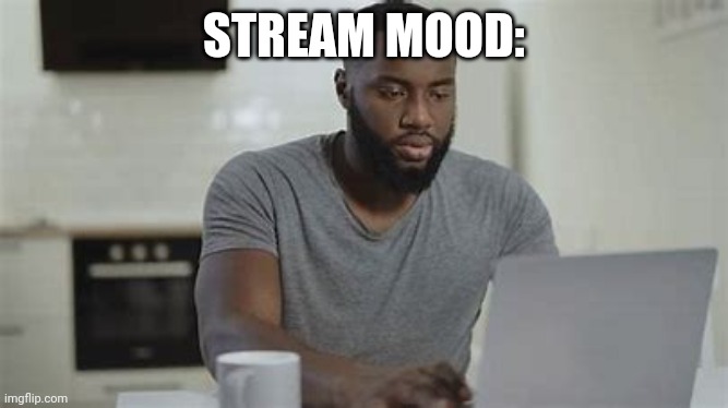 black person | STREAM MOOD: | image tagged in black person | made w/ Imgflip meme maker