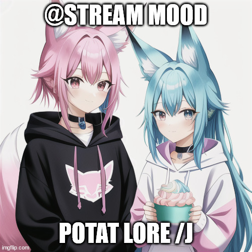 sylc and glav sharing cake | @STREAM MOOD; POTAT LORE /J | image tagged in sylc and glav sharing cake | made w/ Imgflip meme maker