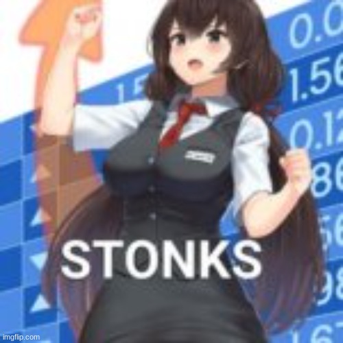 Hot Anime Girl doing Stonks | image tagged in hot anime girl doing stonks | made w/ Imgflip meme maker