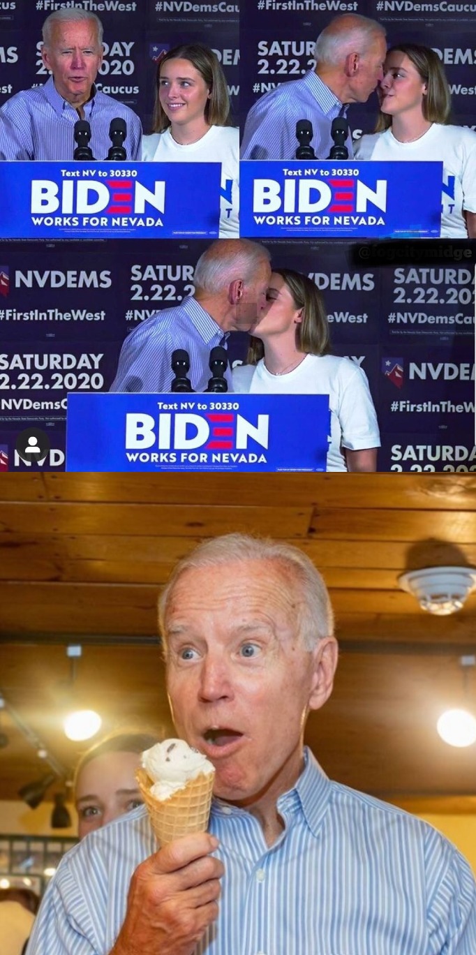 Biden Likes Tongue :P Blank Meme Template