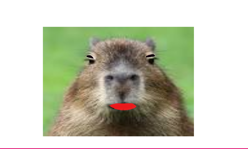 High Quality Lipstick Capybara Blank Meme Template