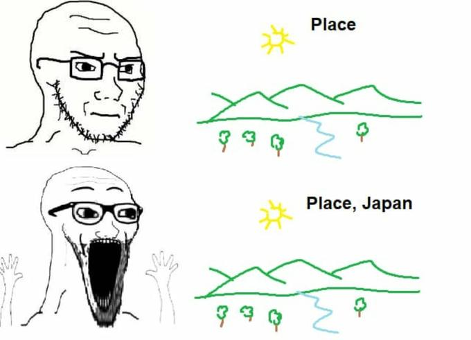 High Quality place in japan Blank Meme Template