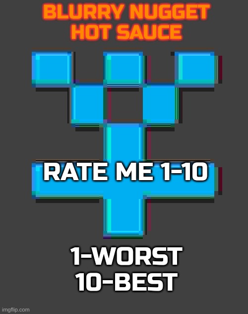 bored | RATE ME 1-10; 1-WORST
10-BEST | image tagged in blurry-nugget-hot-sauce announcement template | made w/ Imgflip meme maker